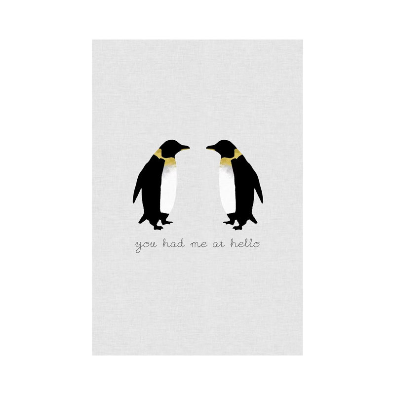 You Had Me Penguins by Orara Studio - Wrapped Canvas Print, 66.04cm H x 45.72cm W x 1.91cm D