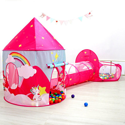Tente de jeu d'intérieur en polyester 4 'x 4' avec sac de transport