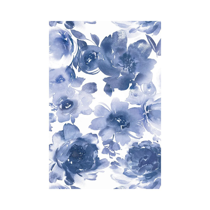 Springtime Indigo I 1 Piece Wrapped Canvas Painting, 152.5 cm H x 101.5 cm W