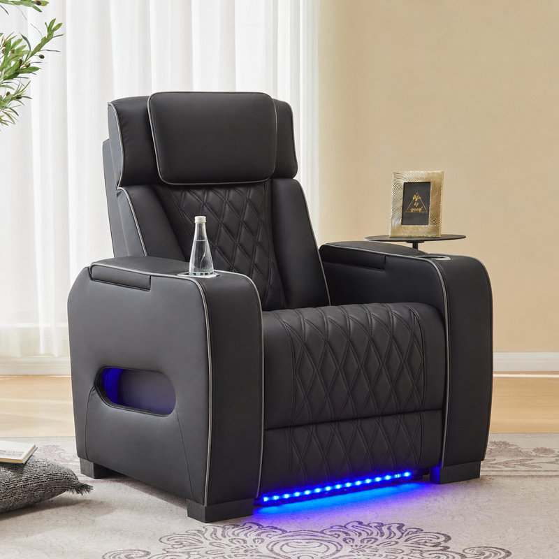 Fauteuil inclinable Canas Sizemore, Noir