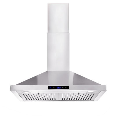 Tieasy 30" Stainless Steel 700 CFM Convertible Wall Range Hood with Baffle Filter