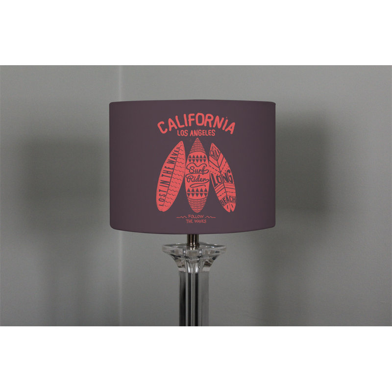 Cotton Drum Lamp Shade ( Uno ), 22cm H x 25cm W x 25cm D