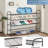 Long 4 Tier Shoe Rack For Closet Metal Wide Shoe Organizer For Entryway, Bedroom, Floor, Holds 30 Pairs Men Sneakers Stackable Shoe Storage Shelf With Wire Grid-421165893