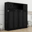 Lit escamotable multiusage avec armoires de rangement-651254749