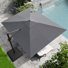 Parasol en porte-à-faux rectangulaire 11 'x 9' avec base lestée
