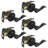 Passage Door Lever with Round Rosette-43663651