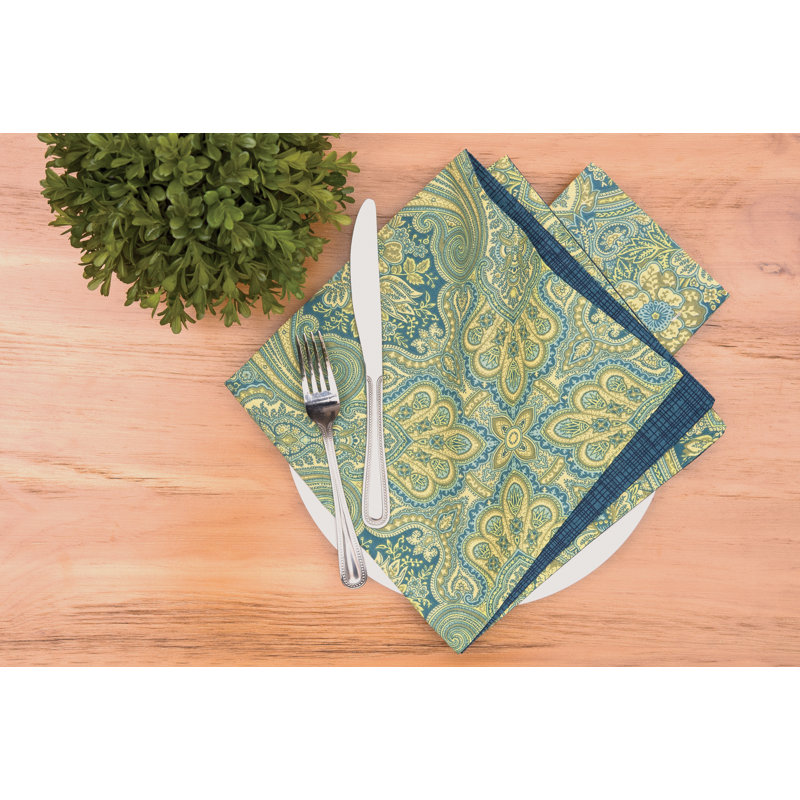 Serviette de table en coton à motif cachemire 20 po Farnham