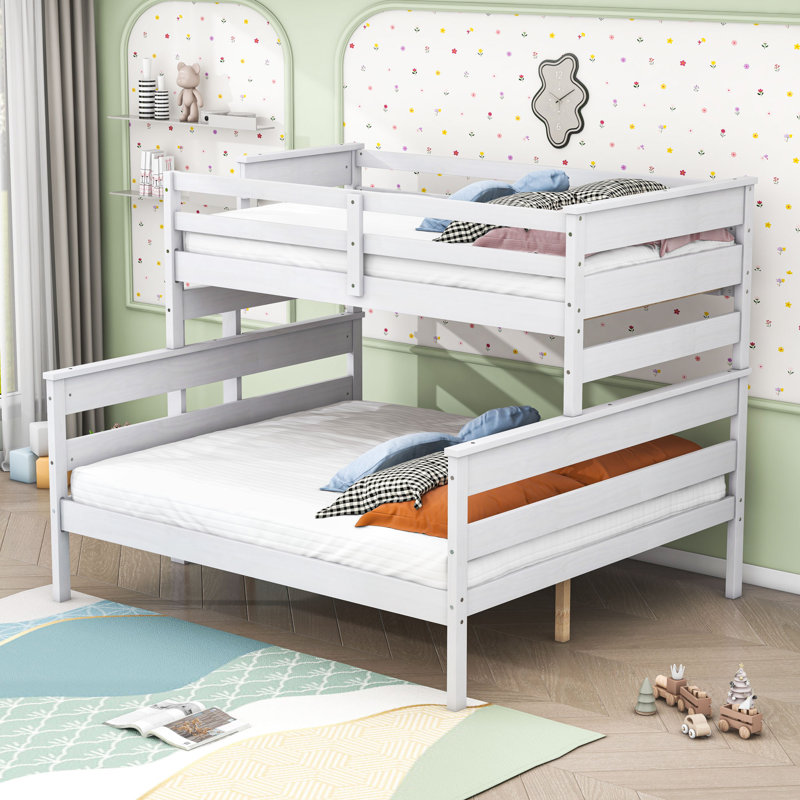 Jarie Kids Bunk Bed, Twin XL over Queen, White