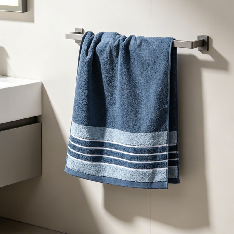 Soft Absorbent Quick Dry Face Towel, Lint Free Hand Towel And Facial Washcloth For Daily Home Use, 13.8x28.3in Blue, Blue