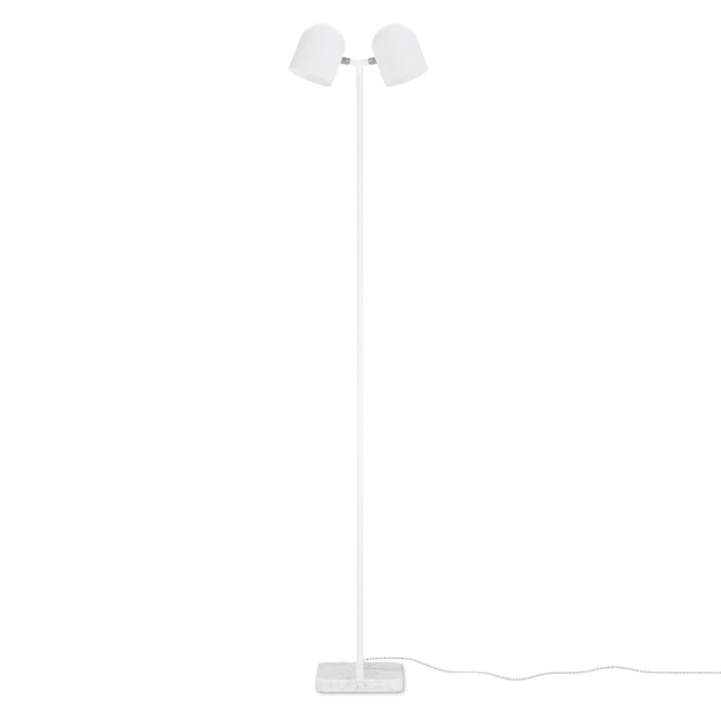 Tandem Floor Lamp, White