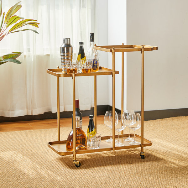 Everly Quinn Metal Bar Cart & Reviews | Wayfair