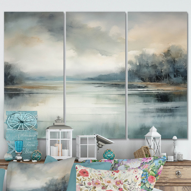 Ensemble de salon Brungardt - Lake Wall Art, H 40 po x l 60 po x P 1 po
