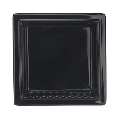 Uni-Green Black Ceramic Recessed Shower Niche, Waterproof Built-In Wall Shelf For Small Bathrooms
