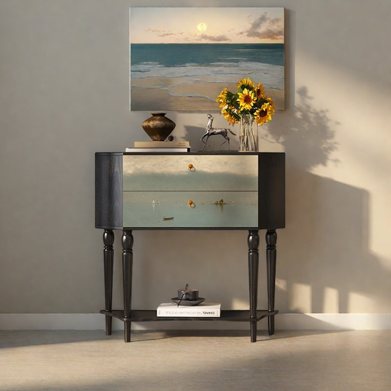 Buffet 33,5 "de style rétro, Noir