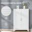 Armoires | Armoire de rangement avec portes doubles Tablettes réglables, blanc neige, acier, l 29,5 po pour garage | Industriel | Bureau