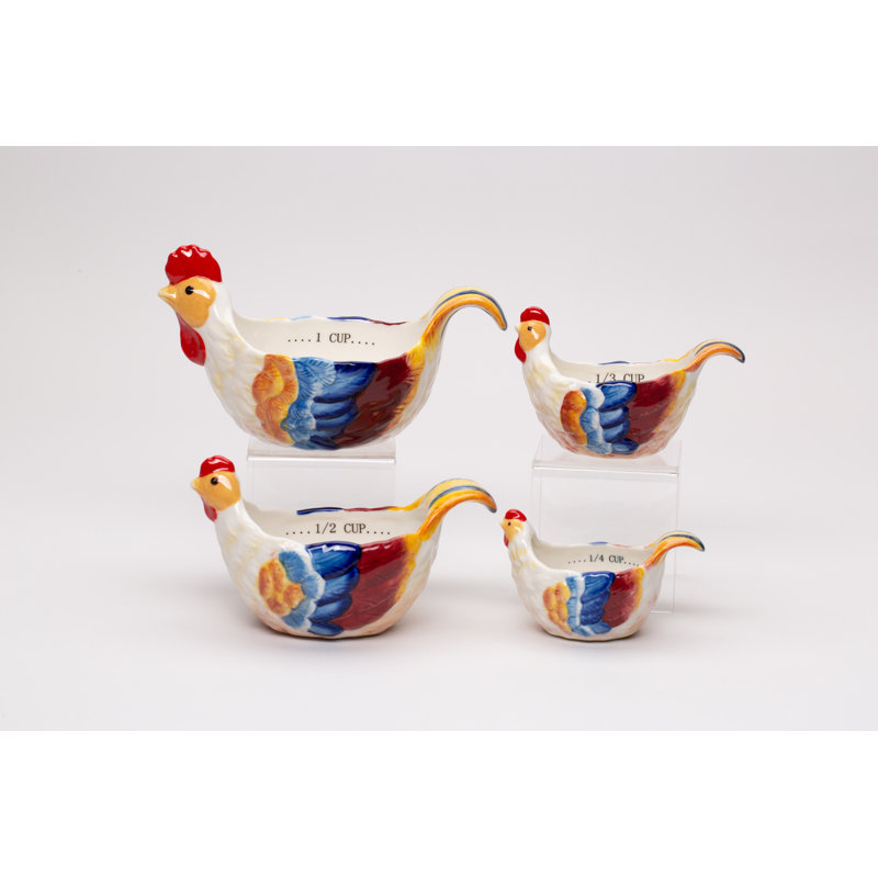 Cosmos Gifts 4 -Piece Ceramic Measuring Cup Set