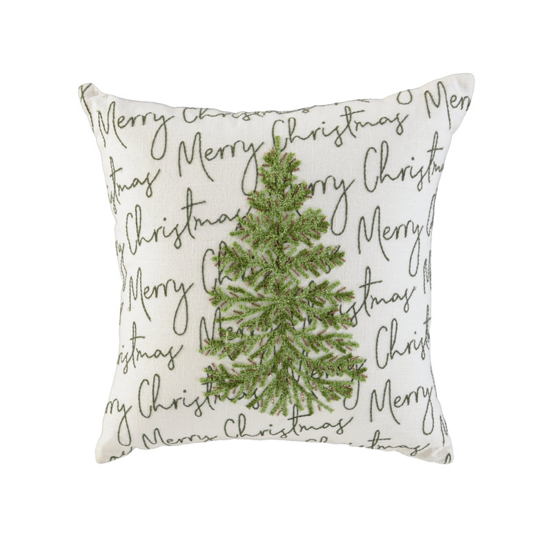 Cotton Holiday Pillow