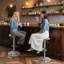 Tabourets de bar 1 pièce, tabourets de bar pivotants à hauteur réglable, tabourets de bar Airlift en métal, chaises de bar à hauteur de comptoir sans dossier pour cuisine, salle à manger, pub, café-1089634112-1089634115