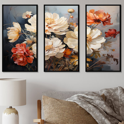 «Vintage Marigold Petal Embrace I», art mural souci