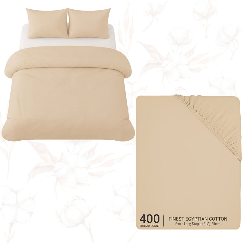 Microfiber No Pattern Duvet Cover Set, Double