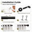 Tringle à rideaux industrielle ajustable intérieure / extérieure 1 pouce Upper Vobster-298675046