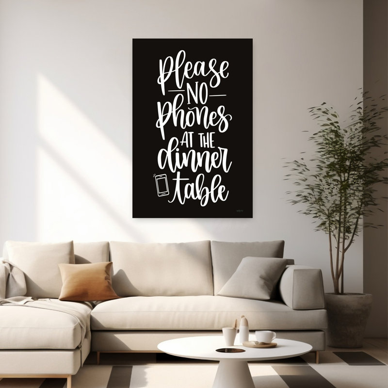 Please No Phones Abstract Contemporary Art, 60" H x 40" W