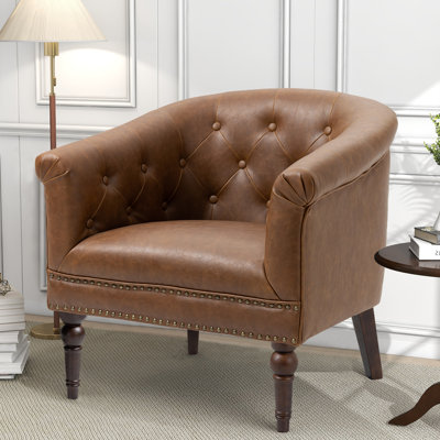 Fauteuil club tonneau Edvardas