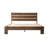 Queen Size Bed Frame with Headboard & Footboard Solid Wood Platform Bed, Central Metal Legs, 12 Sturdy Slatted Base, Easy Assembly, No Box Spring Needed, Anti-Noise & Slip-Free, Walnut Finish-1122935839-1122935827