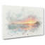 Pacific Coast Sunset In Abstract - Wrapped Canvas Painting-55308645