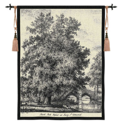 Paysage urbain, paysage, tapisserie peuplier marin