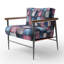 Chaise rembourrée Patchwork