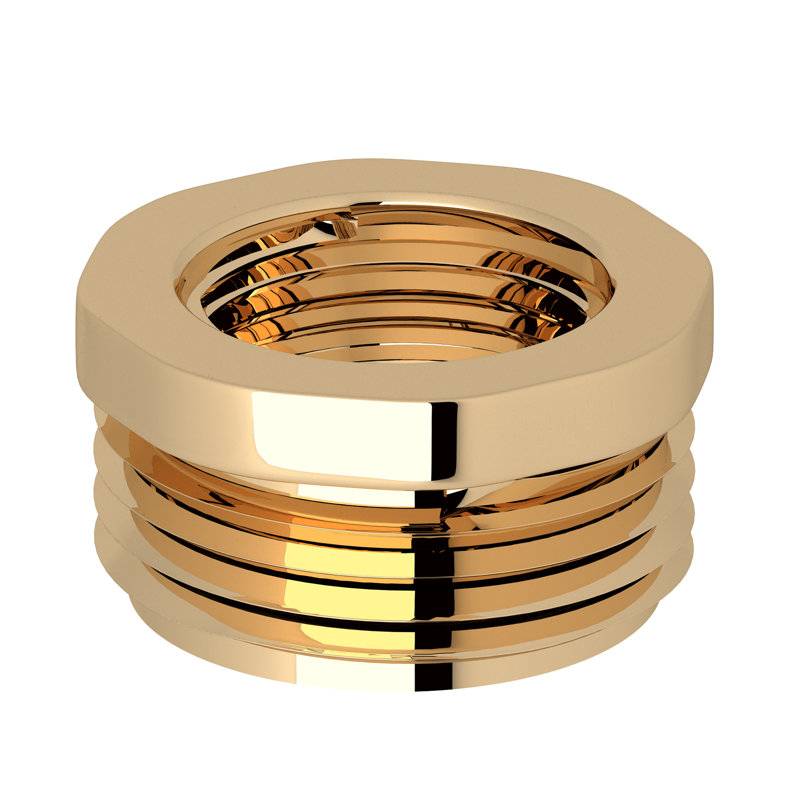 3/4" M x 1/2" F Adaptor, English Gold