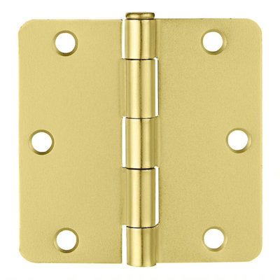 Charnière de porte, 3 1/2 po, rayon 1/4 de pouce, paquet de 9