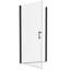 Universal Pivot Shower Door, Matted Black - 1/4" Tempered Clear Glass, 1 3/8" Adjustable, 36000 Times Function Test, Leakage, Simple Install Door In Open And Close Tests, Leak, Installation