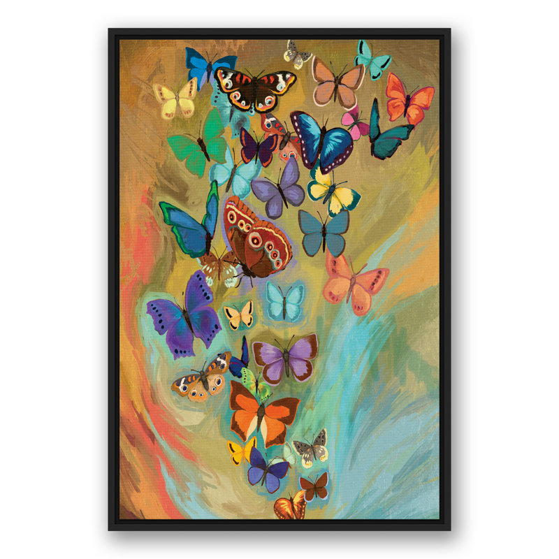 «Butterfly Explosion», reproduction d'art sur toile, H 37,75 po x l 25,75 po