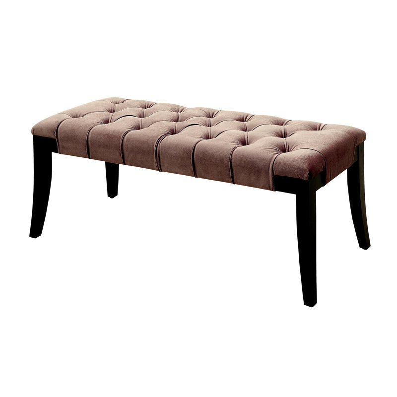Pinedale Polyester Upholstered Bench, Brown