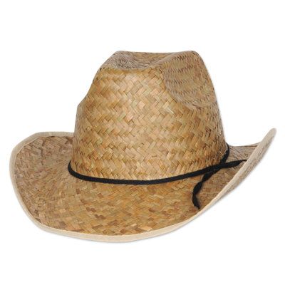 Hi-Crown Western Hat with Shoelace Band