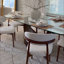 Table de salle à manger moderne en verre avec base en piédestal-502952913-502952919