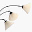 Lampe sur pied arquée 80 po Makilah, à intensité variable, à 3 bras, à niveaux ajustables, base lestée