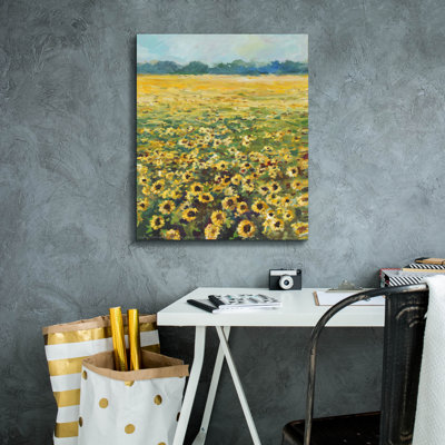  «Sunflowers» par Jadei, impression sur toile 20 po x 24 po