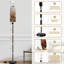 Grande lampe moderne sur pied avec télécommande à DEL à intensité variable et abat-jour réglable