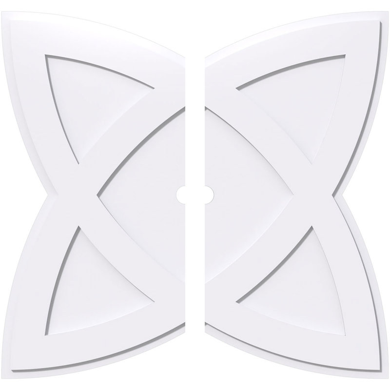 Médaillon de plafond contemporain en PVC de qualité architecturale Cosmo, H 1 po x l 40 po x P 40 po