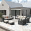 Eloisa Wicker 8 - Person Patio Conversation Sets with Cushions-1300719355