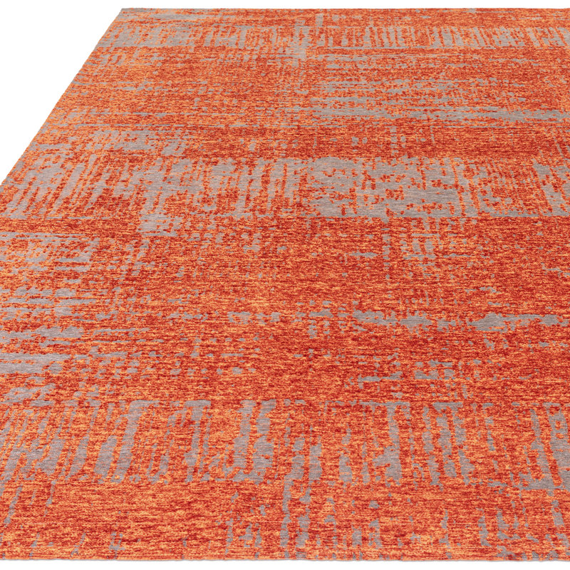Agita Flatweave Marmalade Orange Rug, Rectangle 160 x 230cm