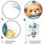 Décoration murale en métal «Nursery Bear Cub Children Dreams II» pour enfants-92736877