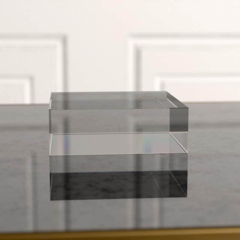 Crystal Cube Riser, 2" H x 6" W x 6" D