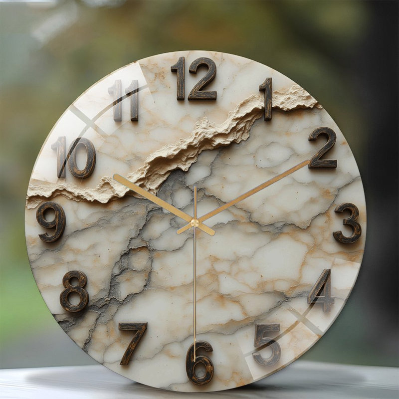 Horloge murale en marbre