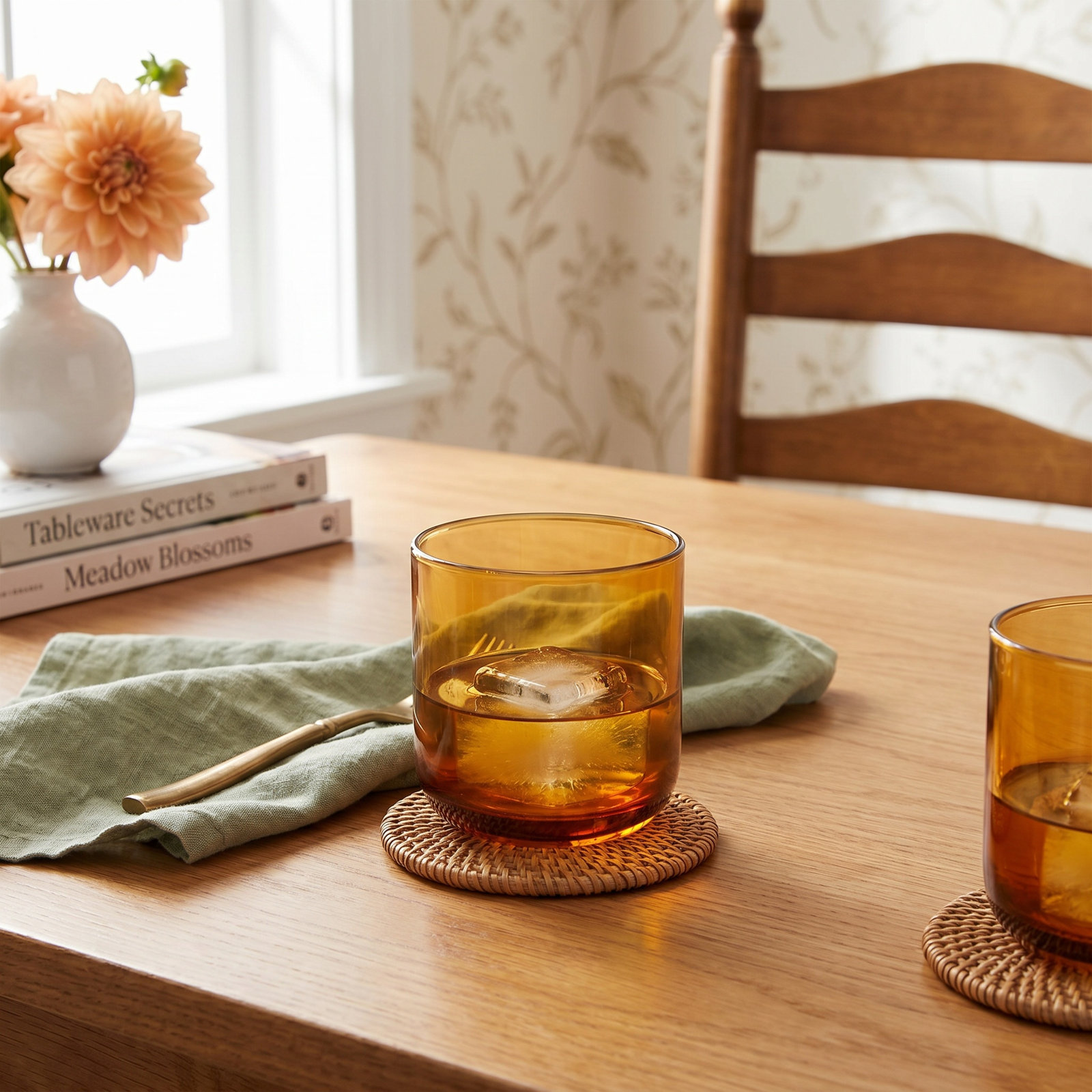 Ande Drinkware Glass, Amber