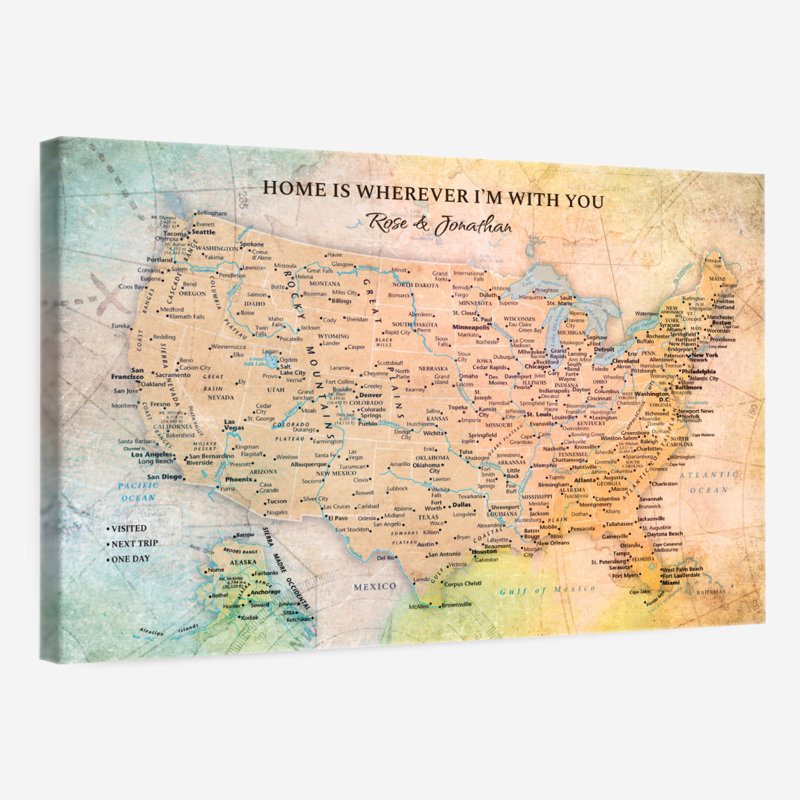 Voyage personnalisé «Home is Home» Pin Amitabh, H 20 po x l 30 po, Oui