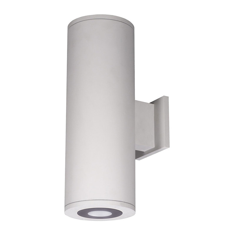 Appliquee à bras extérieur 2 lumières del Tube Architectural, 2700 K, blanc